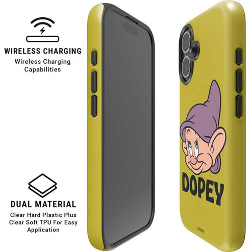 Disney Snow White Dopey Dwarf iPhone 16 Plus Magsafe Impact Case